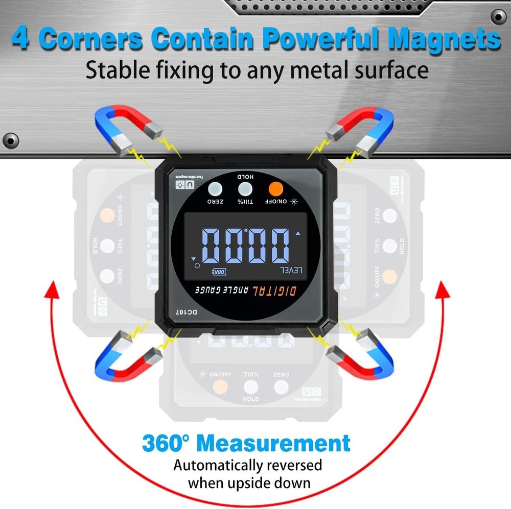 الجهاز مقياس زوايا رقمي (Digital Angle Gauge)